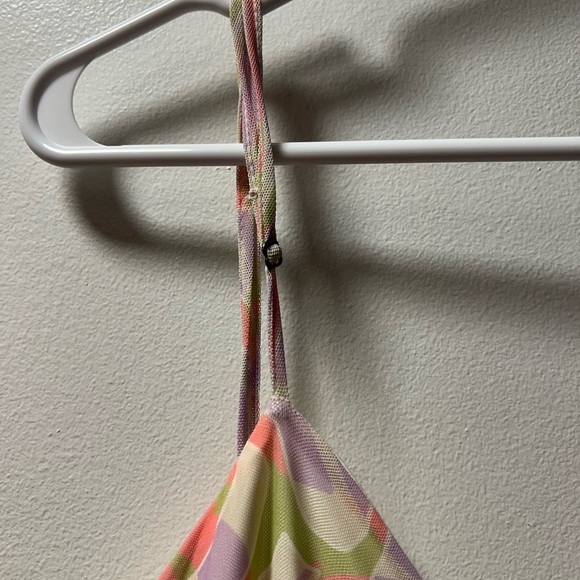 BP Ruched Spaghetti Strap Elegant Multicolor Swirl Dress Women’s 2X EUC - Picture 3 of 4